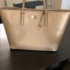Michael Kors gold tote